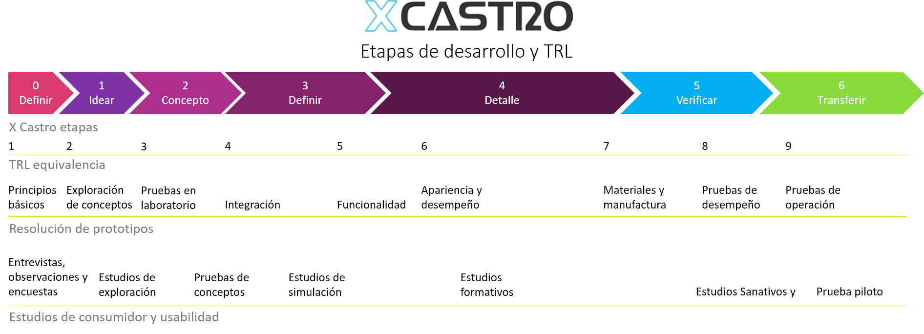 Etapas de desarrollo